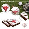 HFBOBP 50PCS Baseball Paper Napkins 13 x 13 Inches Luncheon Napkins Cocktail Napkins Disposable Sports Theme Decorations for Kids Baby Shower,Birthday Party,Baseball Theme Party Supplies