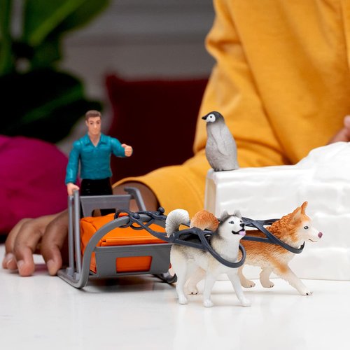 Schleich Wild Life Wild Animal Toy Playset for Boys and Girls Ages 3+, Antarctic Expedition with Arctic Animals