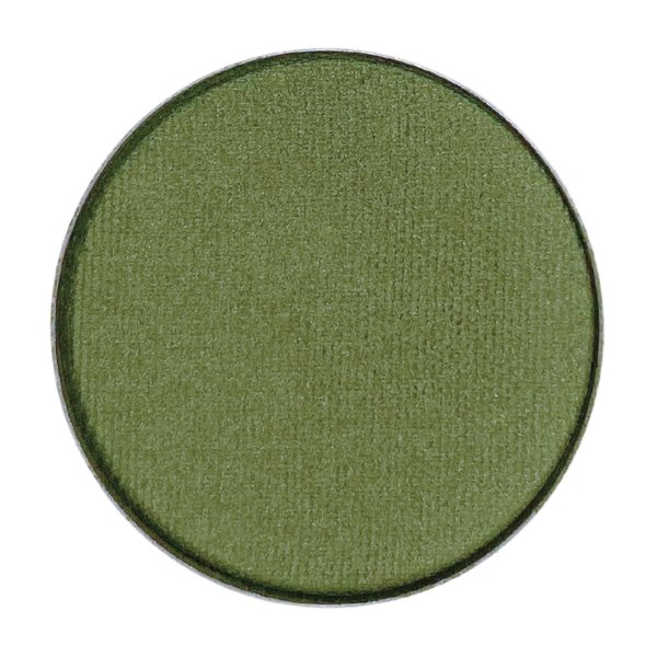 Honeybee Gardens Pressed Powder Eye Shadow Single Refill, Conspiracy, Rich Forest Green, Long-Wearing, Creaseproof Mineral Color With Botanicals, 1.2g