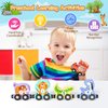 Zeoddler Toys for Toddlers, 11 Magnetic Wooden Animals Train Set, Montessori Toys for Toddlers, Preschool Learning Activities for Kids, Birthday Gifts for Boys, Girls