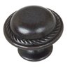 GlideRite Hardware 81784-ORB-10 Round Rope Cabinet Knobs, 10 Pack, 1.125", Oil Rubbed Bronze
