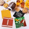 96-Pack Football Party Supplies - 48 Luncheon & 48 Cocktail Napkins | 3-Ply, Disposable, for Tailgate & Birthday Decorations