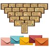Halloween Pirate Treasure Hunt Clues Game Cards, Birthday Party Scavenger Hunt Card Game(21 Cards With Colourful Envelopes), Ourdoor Indoor Pirate Party Games Supplies Activities for Kids Adults(02)