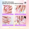 SAVILAND Airbrush Gel Nail Polish: 12 Color Nail Art polish Set, Classic Cool & Warm Colors Airbrush Stencils for Nails No Dilution Gel Polish for French Nail Art Manicure DIY Salon