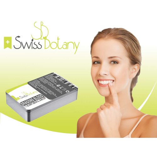 Swiss Botany Dragon's Blood Lip Balm, Cruelty Free Natural Ingredients, Hydrating for Plumper, Younger Lips, Made in the USA, 1 Tin
