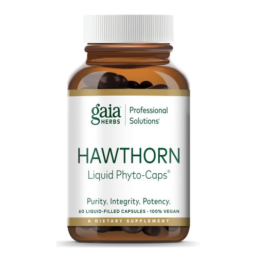 Gaia Herbs Pro Hawthorn - Heart Health & Blood Circulation Herbal Supplement - 60 Vegan Liquid Phyto-Capsules (60 Servings)