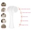 Facial Cleansing Brush, Double Sided Clean & Exfoliating & Massage Soft, Silicon Face Pore Cleanse, Blackhead, Dry or Wet Multi-Purpose()