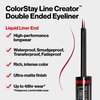 REVLON Liquid Eyeliner & Smoky Kohl Pencil, ColorStay Line Creator Eye Makeup, Waterproof & Transferproof, Blackout, 0.004 oz