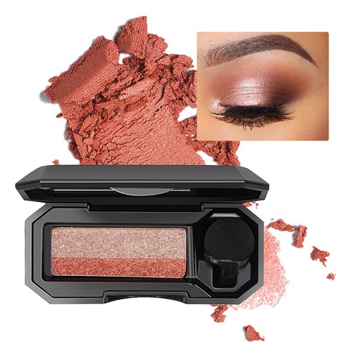 Sulily Perfect Dual Color Eyeshadow,New Highly Pigmented Waterproof Eyeshadow with Exquisite Glitters,Long Lasting Color Pop Makeup Eyeshadow Palette (eyeshadow-#4, 1.2 Ounce)