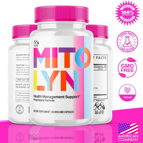 (2 Pack) Mitolyn, Official Mitolyn Purple Peel Capsules with All Natural Ingredients, Mito Lyn Advanced Formula Health Support Maximum Strength Wellness Supplement for Women and Men (120 Capsules)