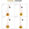4E's Novelty Thanksgiving Necklace Crafts for Kids Bulk – 12 Pack DIY Turkey Necklace Craft for Kids with 4 Styles, Thanksgiving Favors for Kids, Thanksgiving Toddler Craft, & Turkey Craft Kit