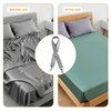 4Pcs Adjustable Bed Sheet Straps Clips, Elastic Mattress Sheet Fasteners Holder and Suspenders, Grippers to Hold Sheet, Mattress, Sofa, Couch, Table Cloth, Recliner Ironing Board Cover and More