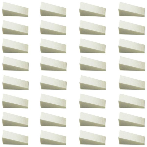 32 Pieces Gradient Nails Soft Sponges Nail Art Soft Sponge DIY Manicure Tool for Color Fade Manicure Nail Art Tools, White