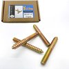 Yoliko 12 Pack 3/8-16 x 3 Inch Hanger Bolts 3/8-16" Double Headed Bolts 3/8 Wood Dowel Screw Self-Tapping Screw Hanger Bolts for Furniture Screws Double Screw Threaded Rods Bolt 75mm Length