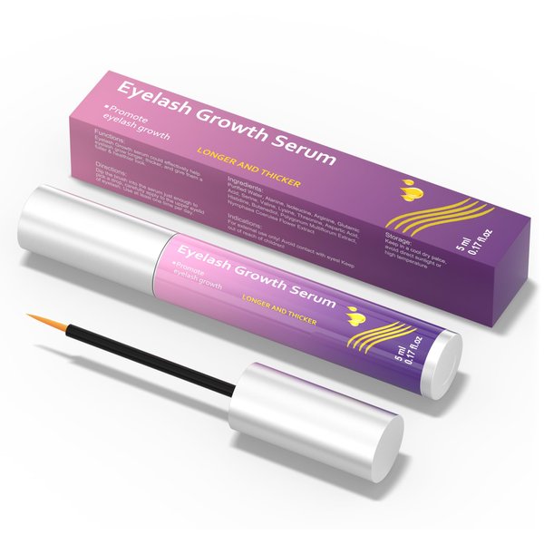 Eyelash Serum,Premium Eyelash Growth Serum for Longer Thicker Fuller Lashes Lash Serum Non Irritating
