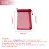 Bezall 100Pcs Organza Gift Bags 3.5x4.5 Inch, Burgundy Small Mesh Bags Drawstring Wedding Party Favor Bags Organza Jewelry Candy Pouches