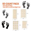 60 Pieces Corn Cushions, Soft Latex Foam Self Adhesive Callus Pads Corn Pad Anti Friction Reduce Foot and Heel Pain, 4 Models (60 Pieces)