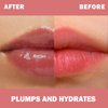 popcode Lip Plumper Gloss, Tinted Nourishing Lip Filler with Peptides, Vitamin E, Moisturizing Plumping Lip Gloss Plumper for Fuller-Looking Lips (#002 DREAMY BERRY)