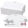 Geyee 50 Pieces Hair Clip Display Cards Hair Bow Holder Cardboard 7.8 x 4.8 Inches Claw Clip Organizer Display Cardboard Paper for Hair Bow Barrettes Accessories Display and Organizing, White