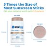Waxhead Tinted Zinc Stick - Truly Reef Safe Sunscreen, Mineral Sunscreen Face Sunscreen Stick Zinc Oxide Sunscreen, Tinted Zinc Sunscreen Stick Face, Zinc Concealer Stick, Surf Sunscreen Biodegradable