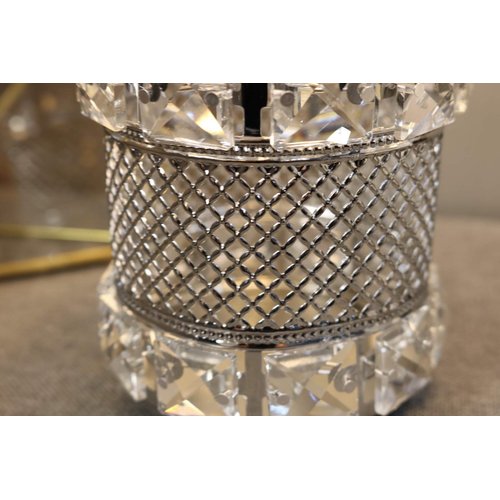 CY craft Silver Makeup Brush Holder Organizer,Handcrafted Vintage Cosmetics Brushes Eyebrow Pencil Pen Cup Collection, Crystal Flower Vase Desk Dresser Decoration and Storage,4.7 x 4 Inch