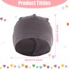 Zhanmai 4 Pieces Fiber Sleep Cap Multifunctional Skull Caps Headwear Frizzy Hair Sleep Hat Breathable Hair Sleeping Cap Helmet Liner Hard Hat Beanie Cap for Women Black