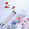 Vikerer 2 Pack Rhinestone Picker, Diamond Art Painting Dotting Pen Dual-end Rhinestones Pickup Tool for Nail Gems Flatback Swarovski Crystal Nail Art DIY Decoration Tool with 4 Extra Tips