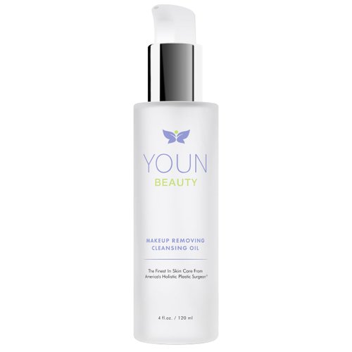 YOUN Beauty Makeup Removing Cleansing Oil by Holistic Plastic Surgeon Dr. Anthony Youn | Hydrating Oil Cleanser for Face with Grape Seed Oil, Sunflower Oil & Rose Hip Oil – For All Skin Types, 120 ml