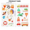 Konsait Temporary Tattoos for Kids, 120 Pcs Luminous Tattoos Stickers Mermaid, Pirate, Dinosaur, Butterfly, Car, Space, Shark, Autobots, Animal Tattoos for Girls Boys Party Favors Supplies