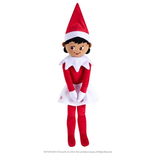 The Elf on the Shelf Hugable- 27-inch Scout Elf Plush Toys - Lovable Stuffed Brown Eyed Girl Elf Plush