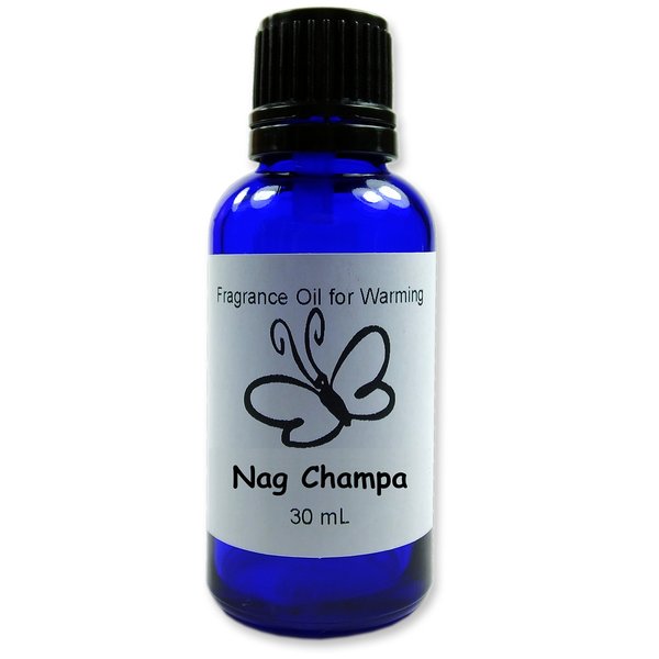 Candlecopia Nag Champa Concentrated Fragrance Oil, Cobalt Blue Glass Bottle, Euro Style Dropper Cap