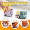 estardaa 36 pcs Animals Pull Back Cars, Mini Vehicles Toy Small Cars Pull Back Racing Vehicles Set, Mini Toy Cars, Carnival Prizes Goodie Bag Stuffers, Mini Car Party Favors for Kids