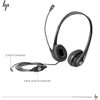 HP 3.5mm Stereo Wired Business Headset, Customer Service Headset with Microphone for Laptop/Desktop/PC/MAC