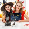 itshWOee Night Before Christmas Haunted House Building Set, Haunted Mansion Building Toys with Light, Luminous Hangman, Spooky Decor, Ideal Christmas Halloween Birthday Gifts for Moive Fans, Kids
