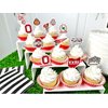 Ohio State Cupcake Toppers (24 Pieces) Ohio State University Party Supplies for OSU Buckeyes Football Tailgating, Birthday Gift, Graduation Party Decorations (Ohio State Buckeyes)
