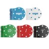 Lynkaye 100 Plastic Poker Chips with no denominations, DIY Print with Your Personalized Text, Poker Card Game Chips Bulk, Counting Discs Markers for Learning Math Counting, Game Play, Party