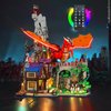 BRICKSHINING LED Lighting Compatible with Lego Dungeons & Dragons: Red Dragon's Tale 21348, Light Kit Compatible with Lego 21348, Giving Light to Model, NOT Included The Model Set(RC Model)