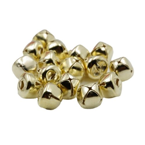 Jingle Bells, 1 Inch Craft Bells Bulk DIY Bells for Christmas Festival Decoration Home Decoration, 20pcs, Gold