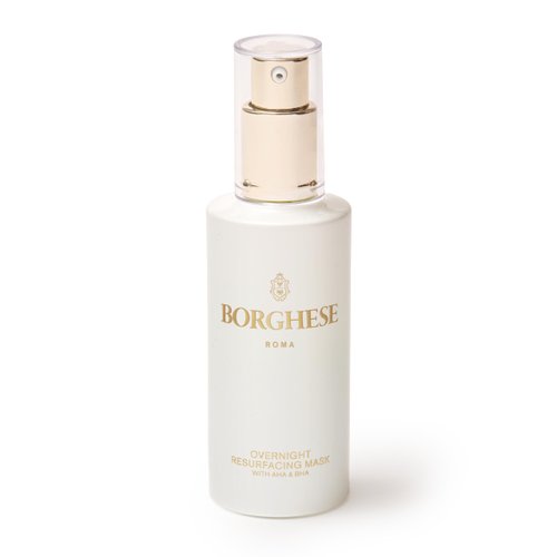 Borghese Overnight Resurfacing Mask with AHA & BHA, Exfoliating Overnight Mask for Smooth, Radiant Skin, Diminishes Fine Lines & Wrinkles 1.7 Fl Oz