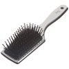 Diane Small Silver Cushion Paddle Brush, 7 Row, 12Count