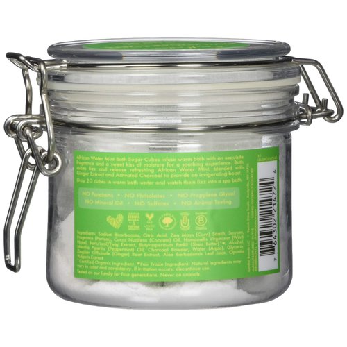 Shea Moisture African Water Mint and Ginger Bath Sugar Cubes, 7.5 Ounce