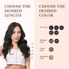 GOO GOO Clip in Hair Extensions Real Human Hair, 18inch 110g 7Pcs, 2 Dark Brown, Remy Human Hair Extensions Clip ins for Women, Natural Human Hair