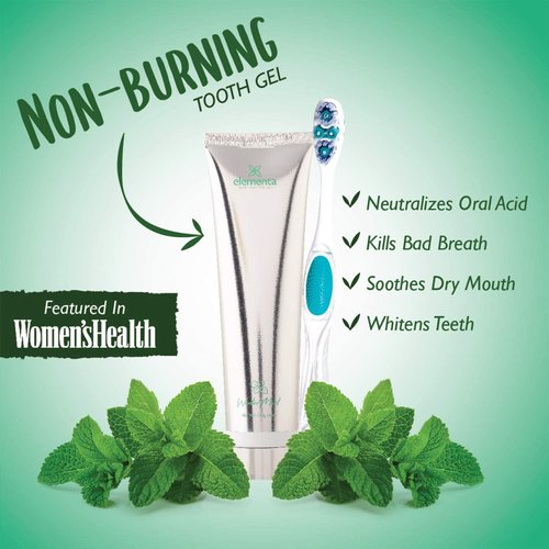 Elementa Silver TOOTHGEL Wintermint Flavor | Nano Silver 5 in 1 Teeth Whitening Gel 4 Fl oz | Dentist Formulated All Natural | Professional Whitening Toothgel | Kills Bacteria | Whitens Teeth