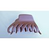 Generic Mauve lavender hair claw clip with crystals for fine thin hair (Crystal choice: With crystals), 1 Count (Pack of 1)