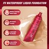 FV Waterproof Foundation, Medium Coverage, Oil-free & Long Lasting, Lightweight, Matte Foundation for Oily/Normal Skin, Transfer Proof Liquid Foundation Makeup, 30g, Natural Beige