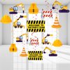 24 Set Construction Hanging Swirls Construction Birthday Party Decorations for Kids Boys Baby Shower Construction Zone Vehicle Truck Party Supplies