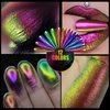 CHARMING MAY Holographic Chrome Nail Powder Sparkle Diamond Reflective Glitter Dust Metallic Nail Powder Magic Galaxy Effect for Nails Art (12Box Chameleon)
