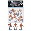 Archie McPhee Itty Bitty Werewolves - Bag of 9 Miniature Figures (Toy_Figure_Set, Soft Vinyl, Fantasy Wolf Theme)