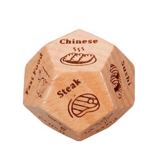 VANLOVEMAC Valentines Day Gifts for Her Him Food Dice Date Night Gifts for Couples Food Decision Dice Gift Exchange Dice White Elephant Dice Game Christmas Birthday Gifts for Women Men