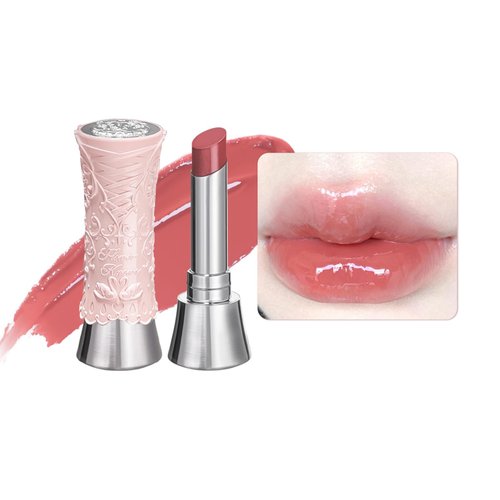Flower Knows Swan Ballet Shine Solid Lip Gloss Stick-Moisturizing Tinted Lip Balm-Hydrating Lip Gloss in Balm-Long Lasting Lip Makeup for Girls&Women,Vegan & Cruelty-Free(B03 Sweet Heart)